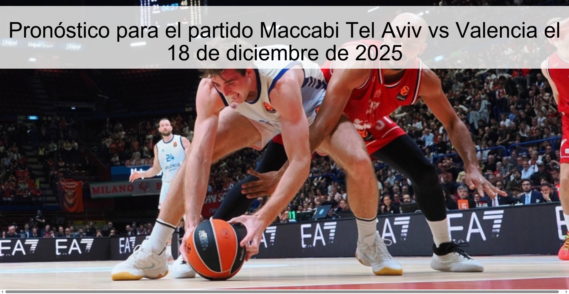 Pronóstico para el partido Maccabi Tel Aviv vs Valencia el 18 de diciembre de 2025
