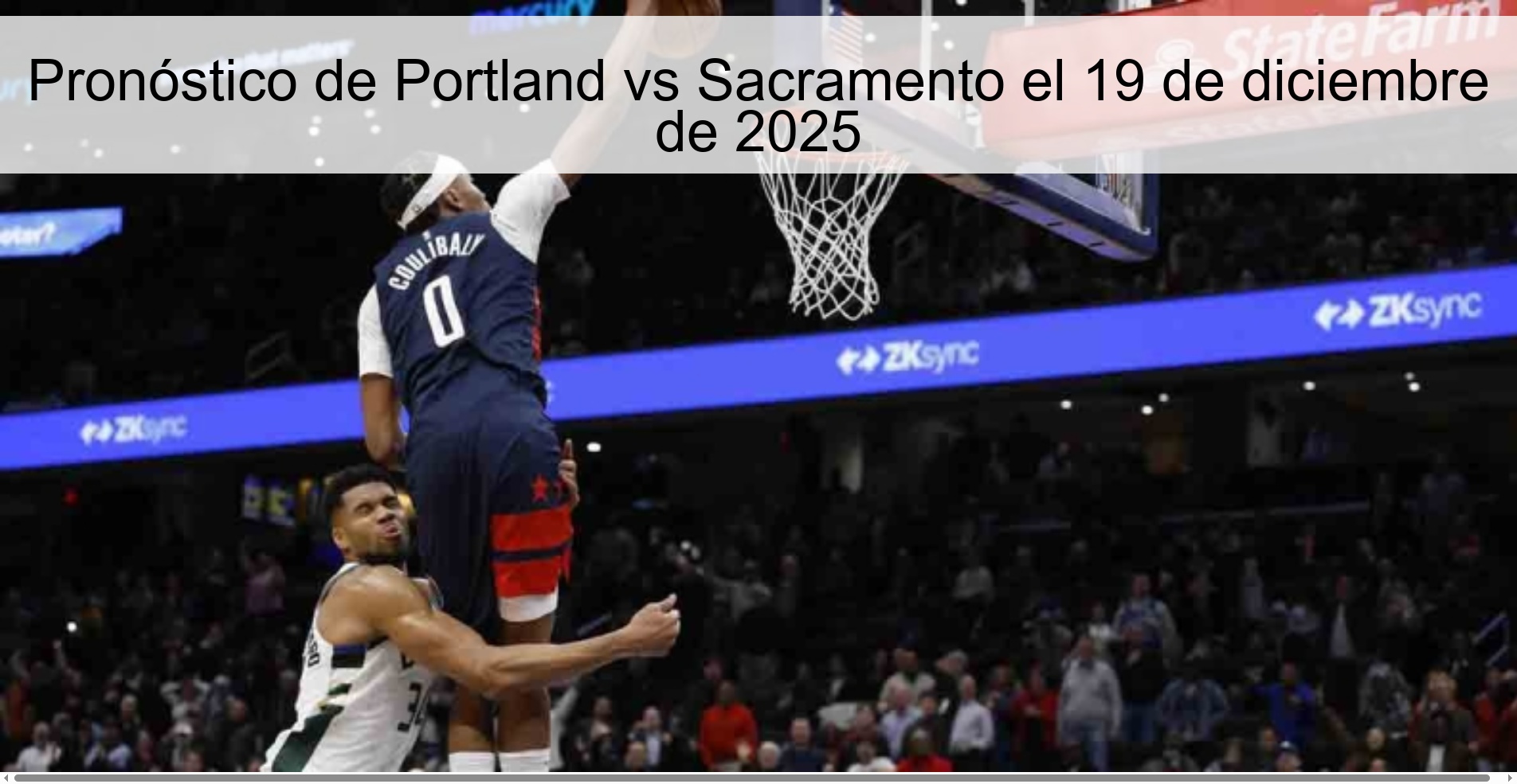 Pronóstico de Portland vs Sacramento el 19 de diciembre de 2025