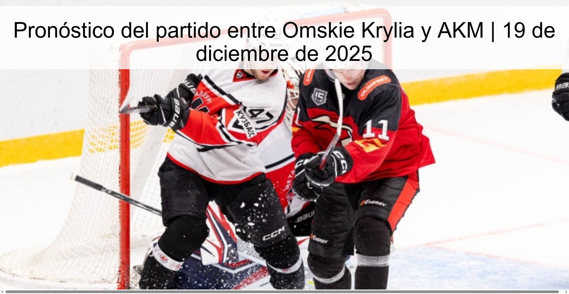 Pronóstico del partido entre Omskie Krylia y AKM | 19 de diciembre de 2025