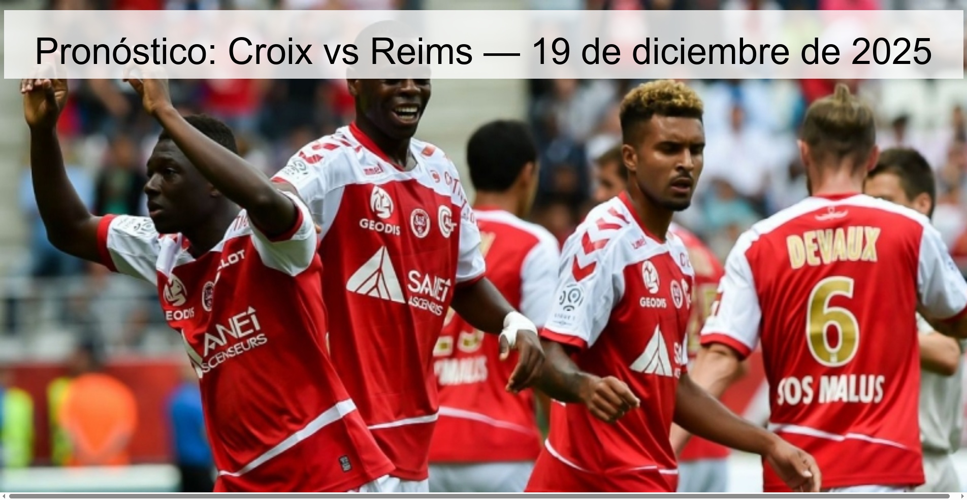 Pronóstico: Croix vs Reims — 19 de diciembre de 2025
