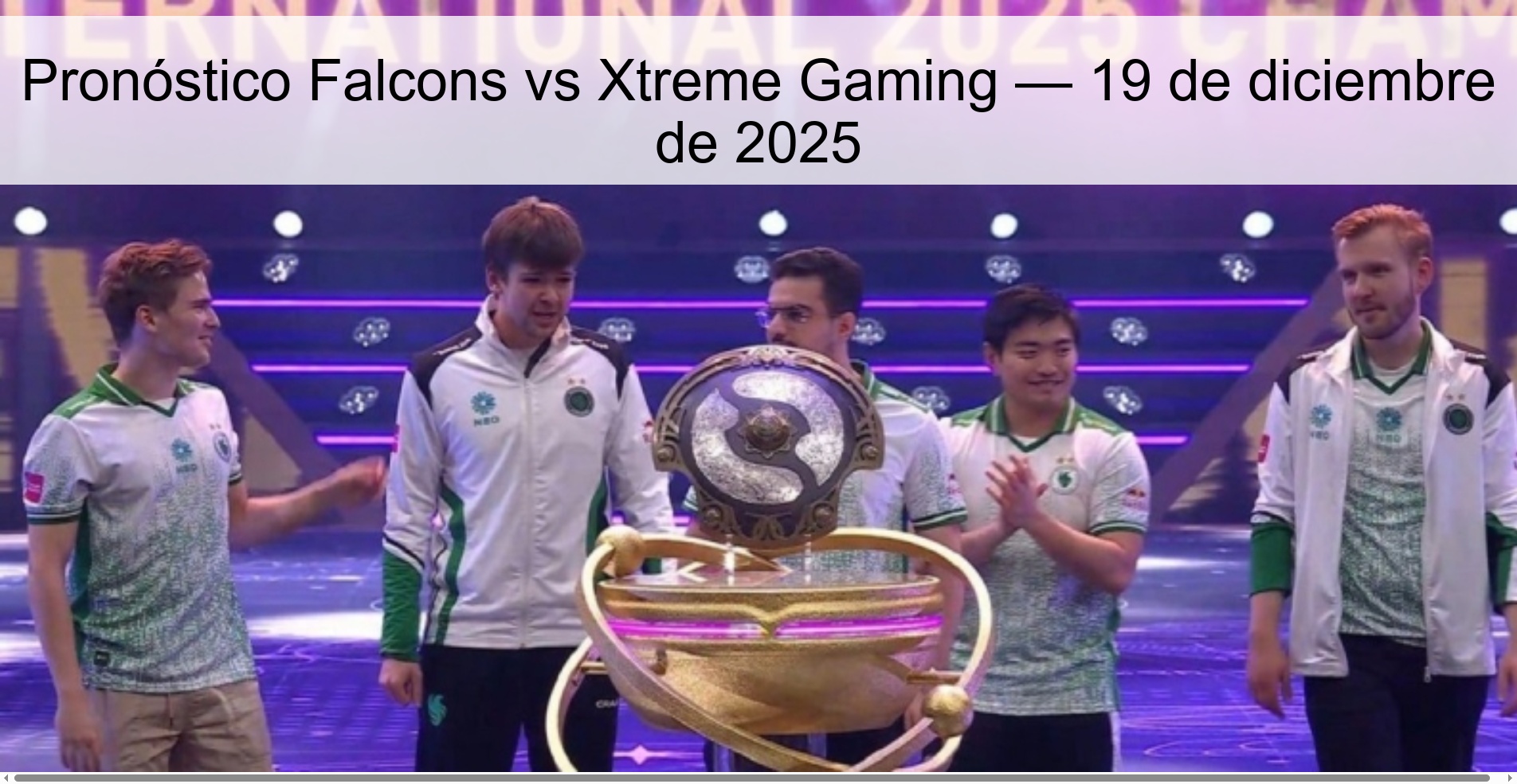 Pronóstico Falcons vs Xtreme Gaming — 19 de diciembre de 2025