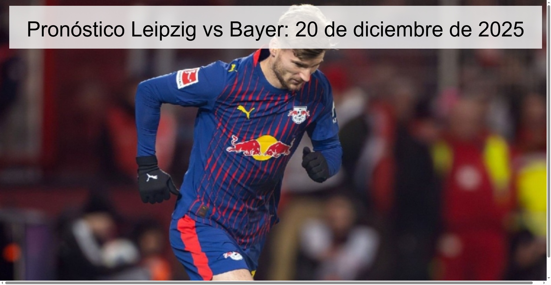 Pronóstico Leipzig vs Bayer: 20 de diciembre de 2025