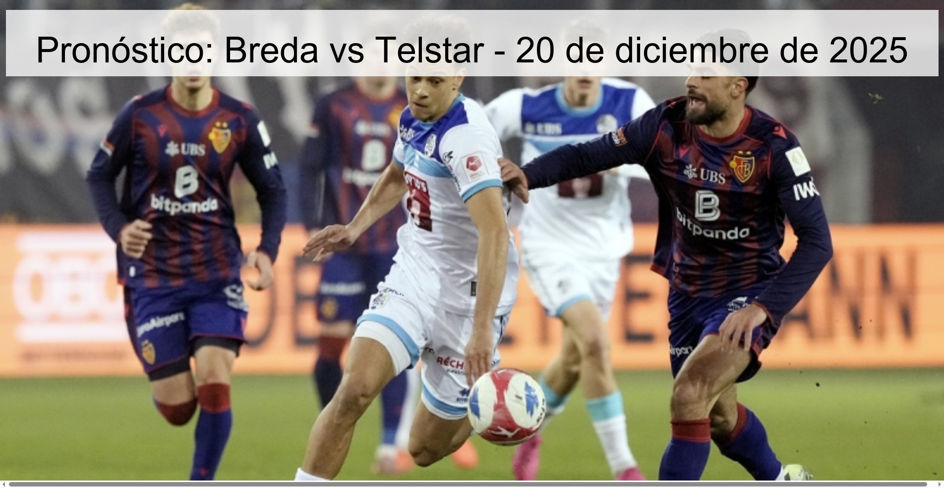 Pronóstico: Breda vs Telstar - 20 de diciembre de 2025
