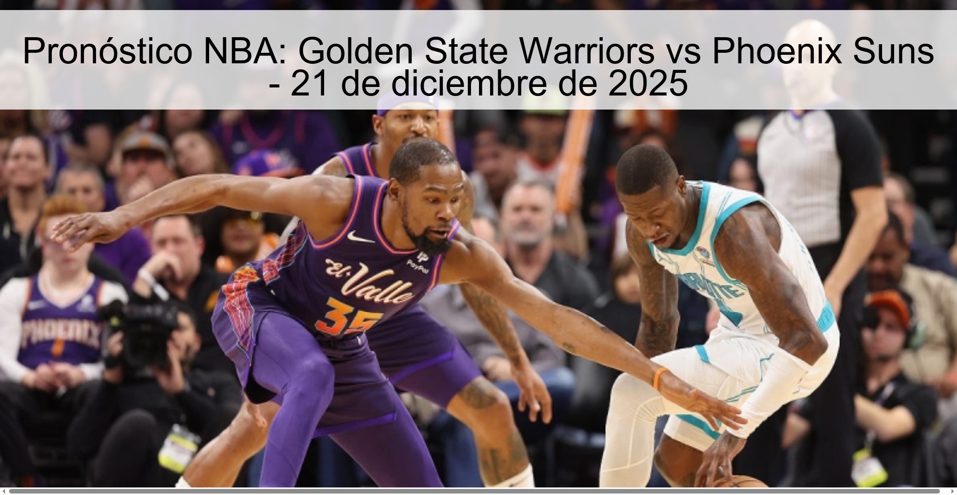 Pronóstico NBA: Golden State Warriors vs Phoenix Suns – 21 de diciembre de 2025