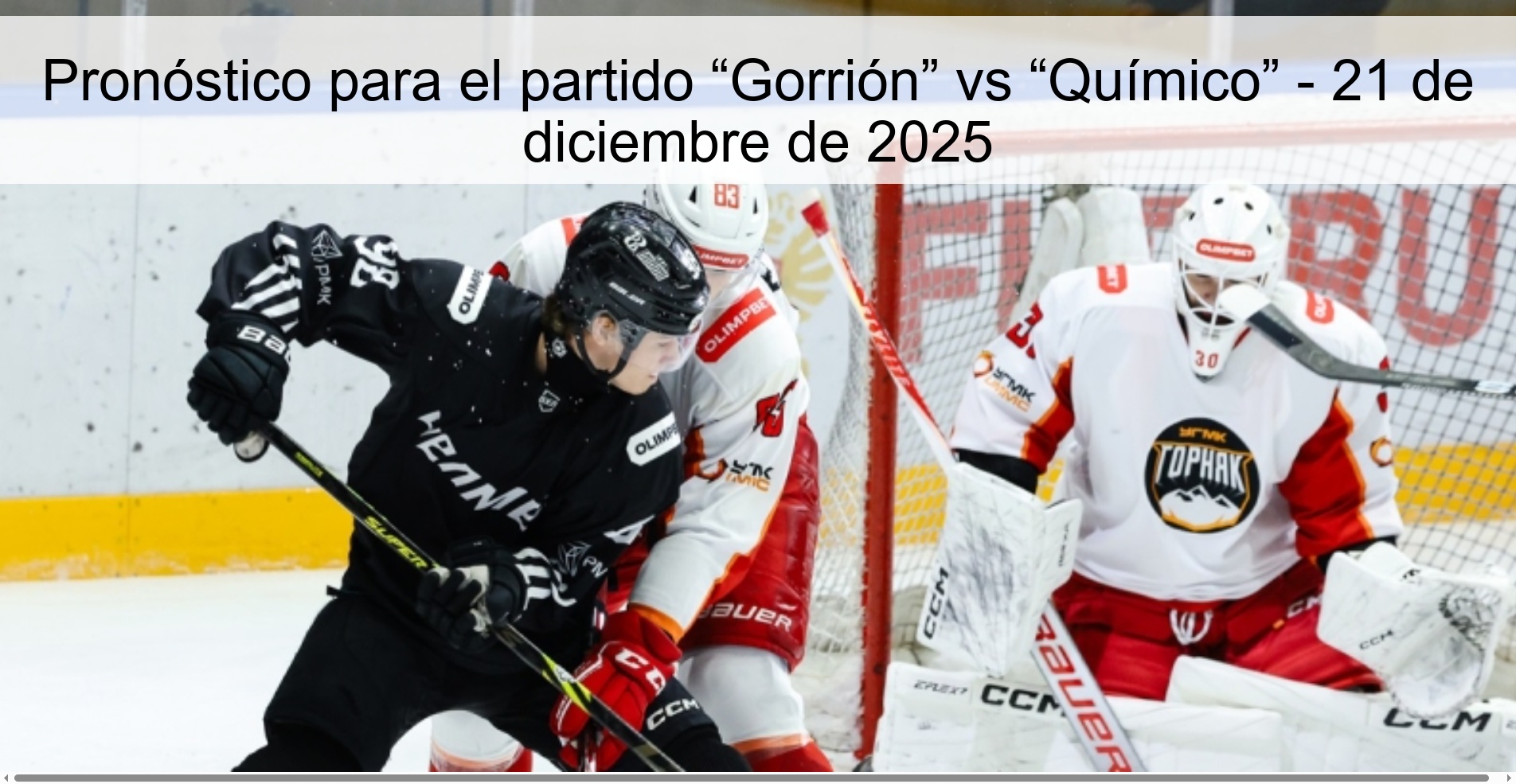 Pronóstico para el partido “Gorrión” vs “Químico” – 21 de diciembre de 2025