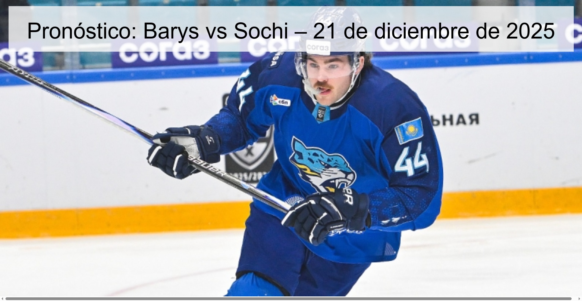 Pronóstico: Barys vs Sochi – 21 de diciembre de 2025