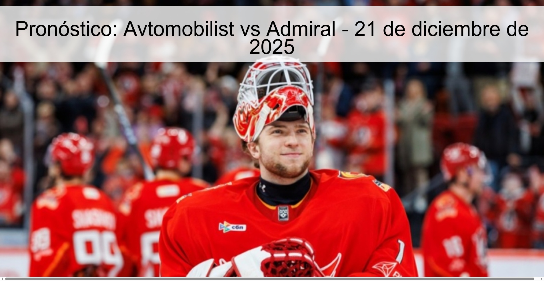 Pronóstico: Avtomobilist vs Admiral – 21 de diciembre de 2025