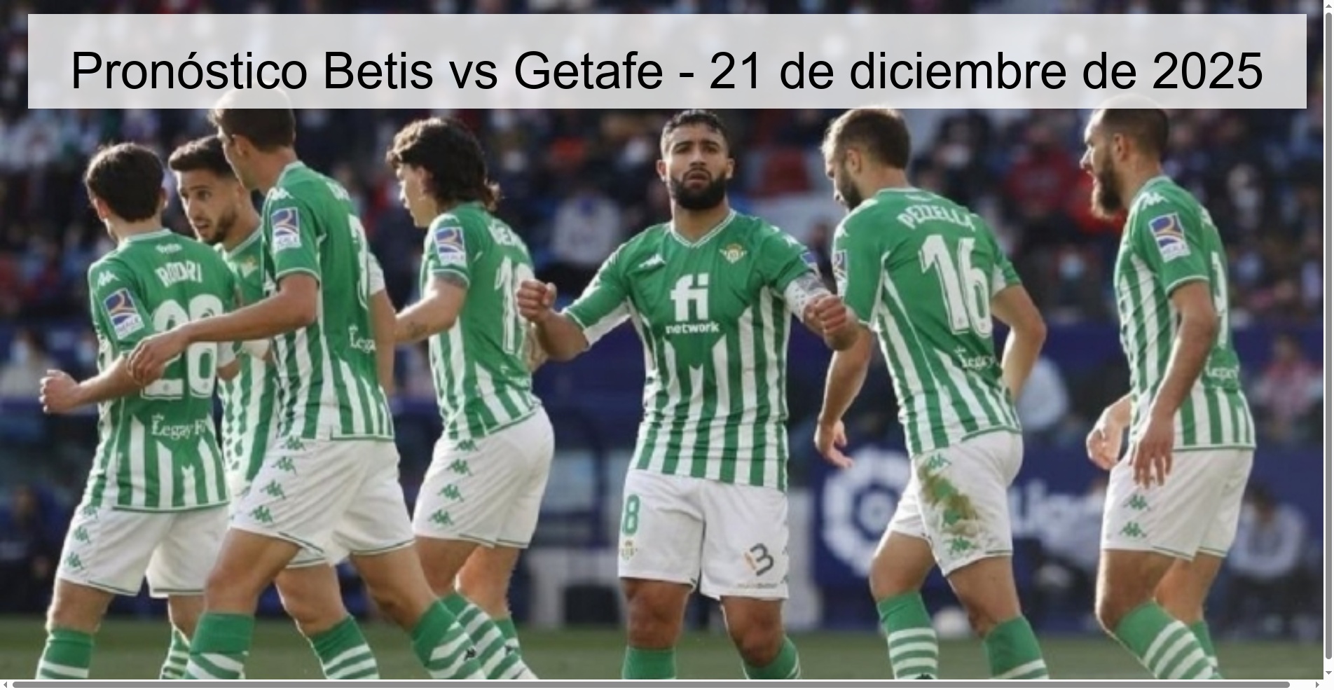 Pronóstico Betis vs Getafe - 21 de diciembre de 2025