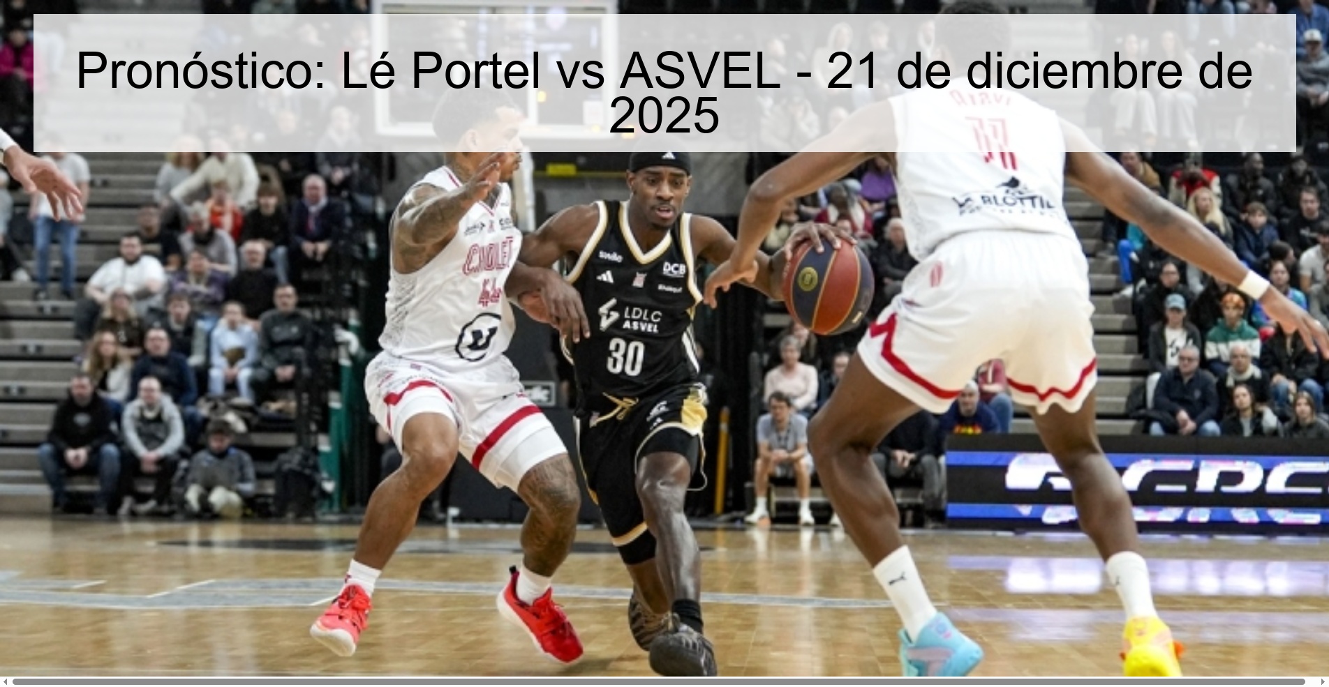 Pronóstico: Lé Portel vs ASVEL – 21 de diciembre de 2025