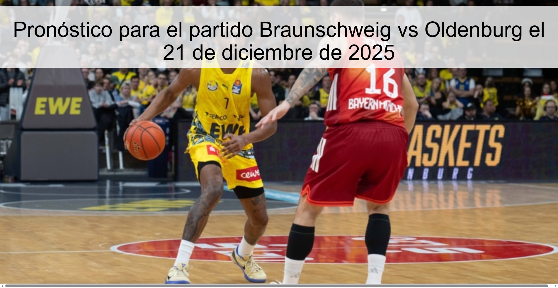Pronóstico para el partido Braunschweig vs Oldenburg el 21 de diciembre de 2025