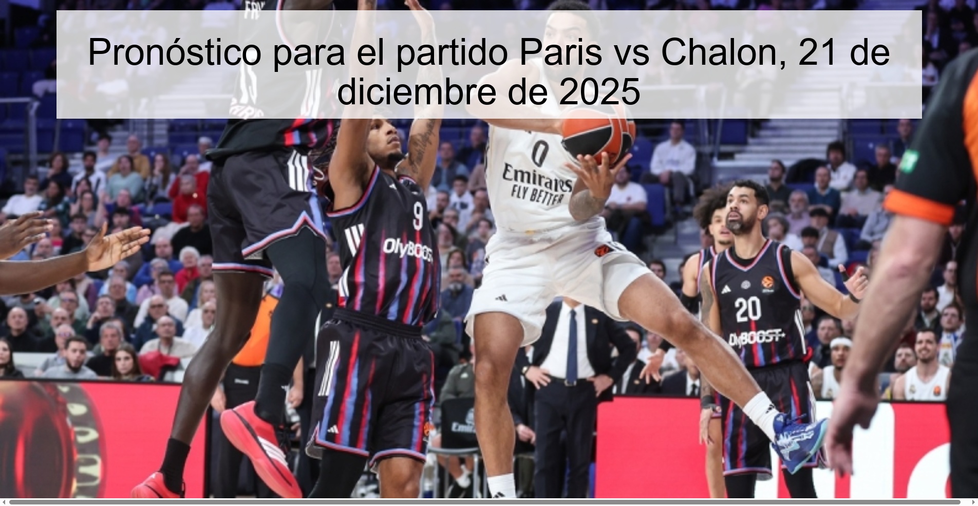 Pronóstico para el partido Paris vs Chalon, 21 de diciembre de 2025