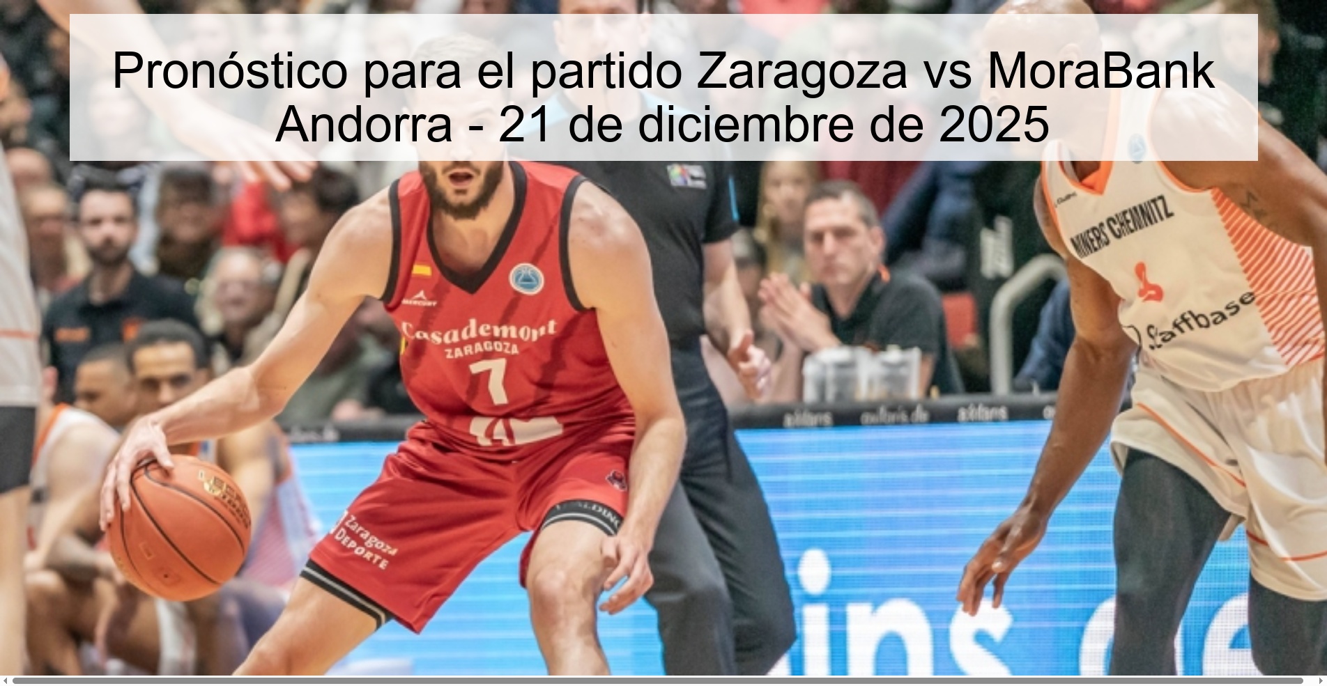 Pronóstico para el partido Zaragoza vs MoraBank Andorra – 21 de diciembre de 2025
