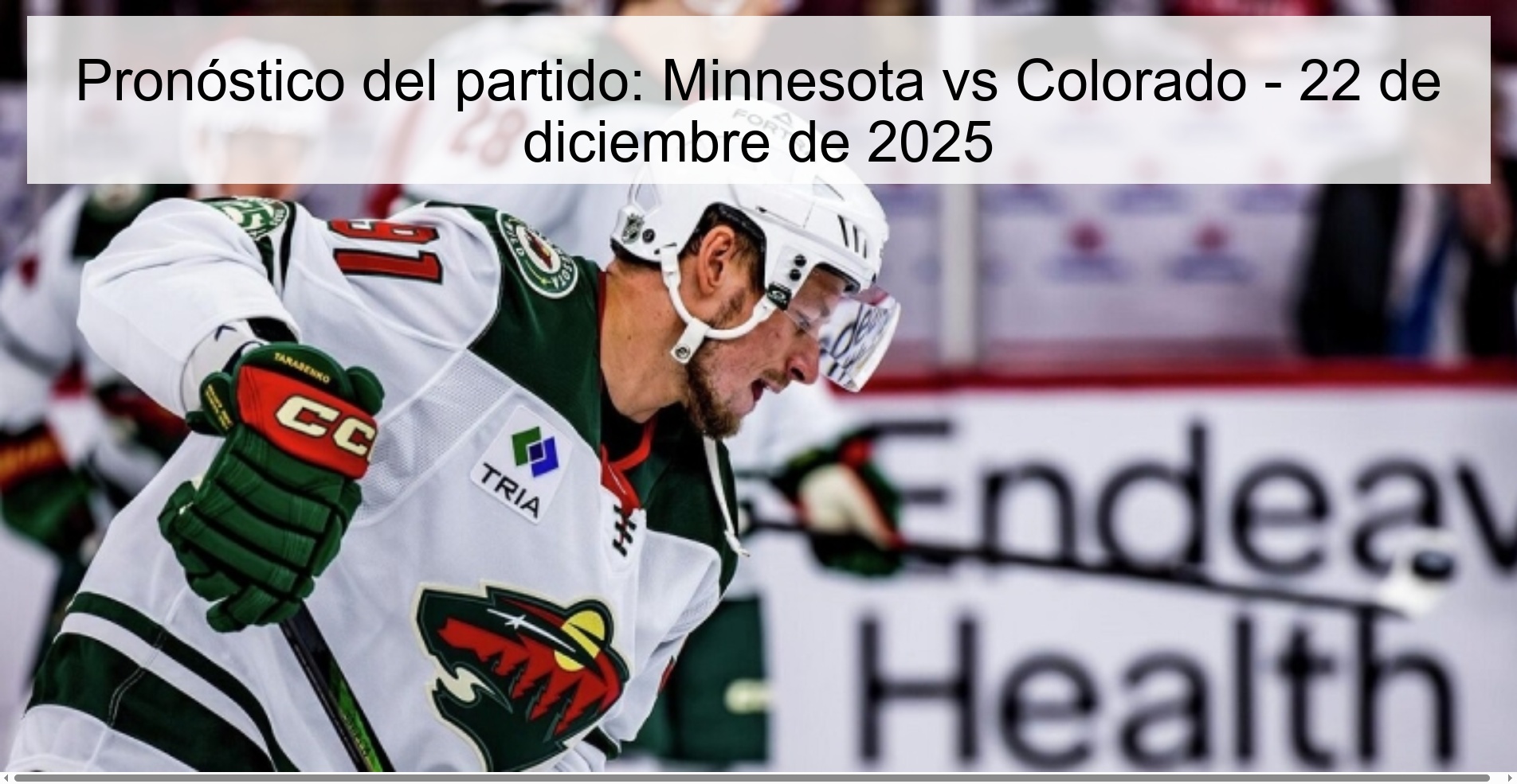 Pronóstico del partido: Minnesota vs Colorado – 22 de diciembre de 2025