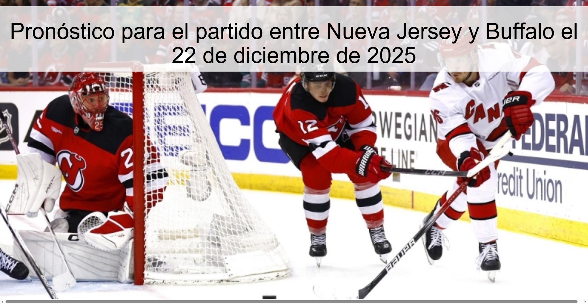 Pronóstico para el partido entre Nueva Jersey y Buffalo el 22 de diciembre de 2025