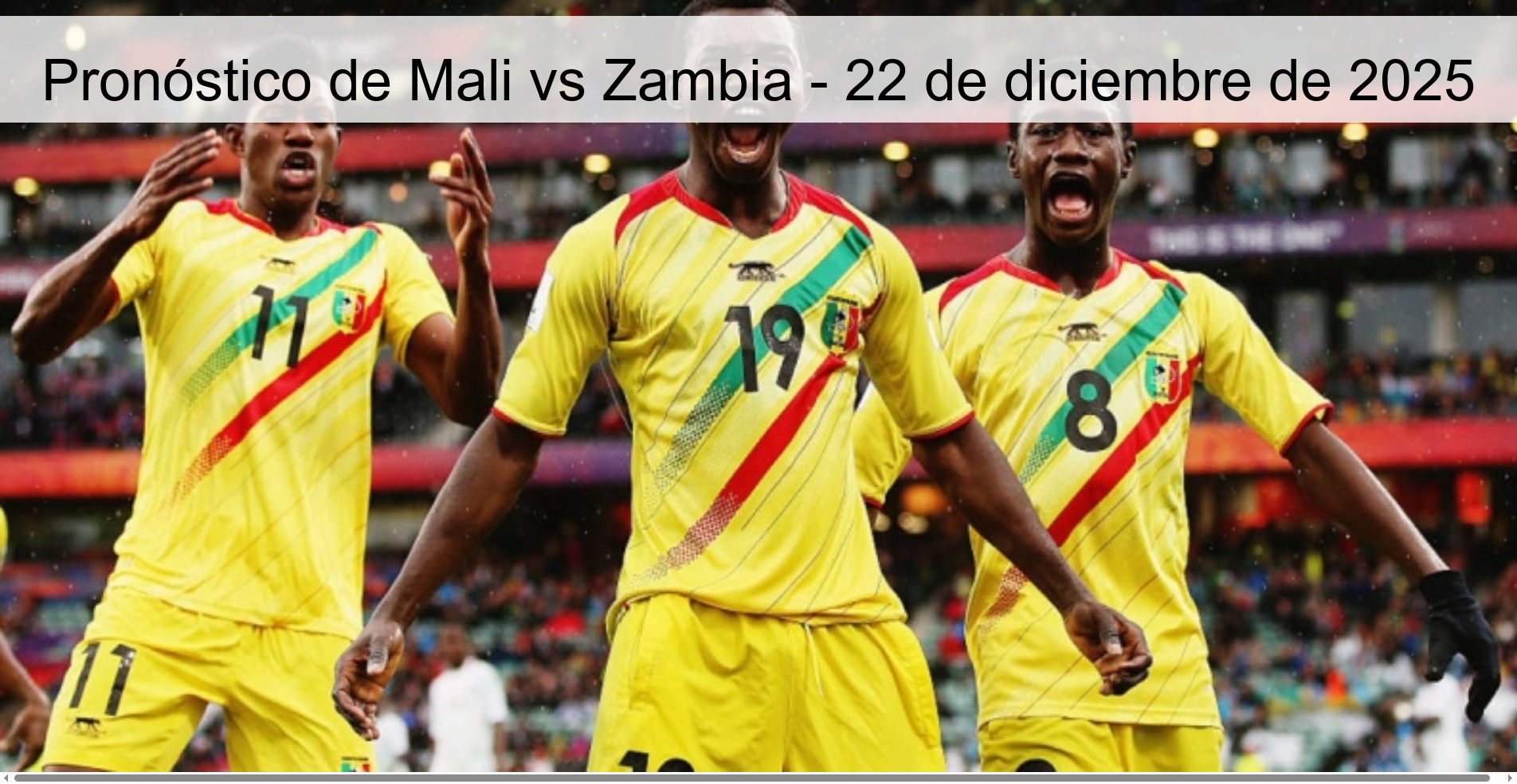 Pronóstico de Mali vs Zambia – 22 de diciembre de 2025
