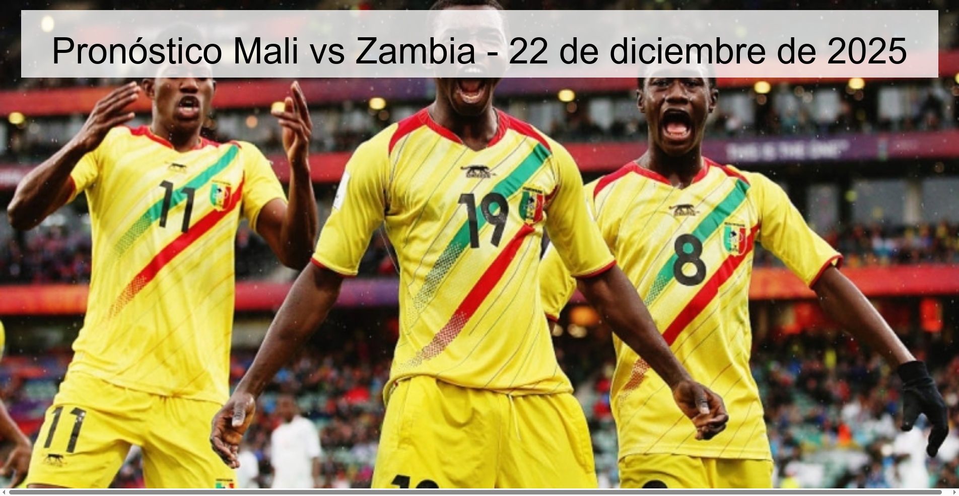 Pronóstico Mali vs Zambia – 22 de diciembre de 2025