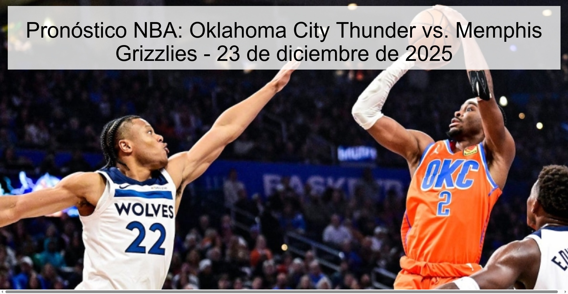 Pronóstico NBA: Oklahoma City Thunder vs. Memphis Grizzlies – 23 de diciembre de 2025