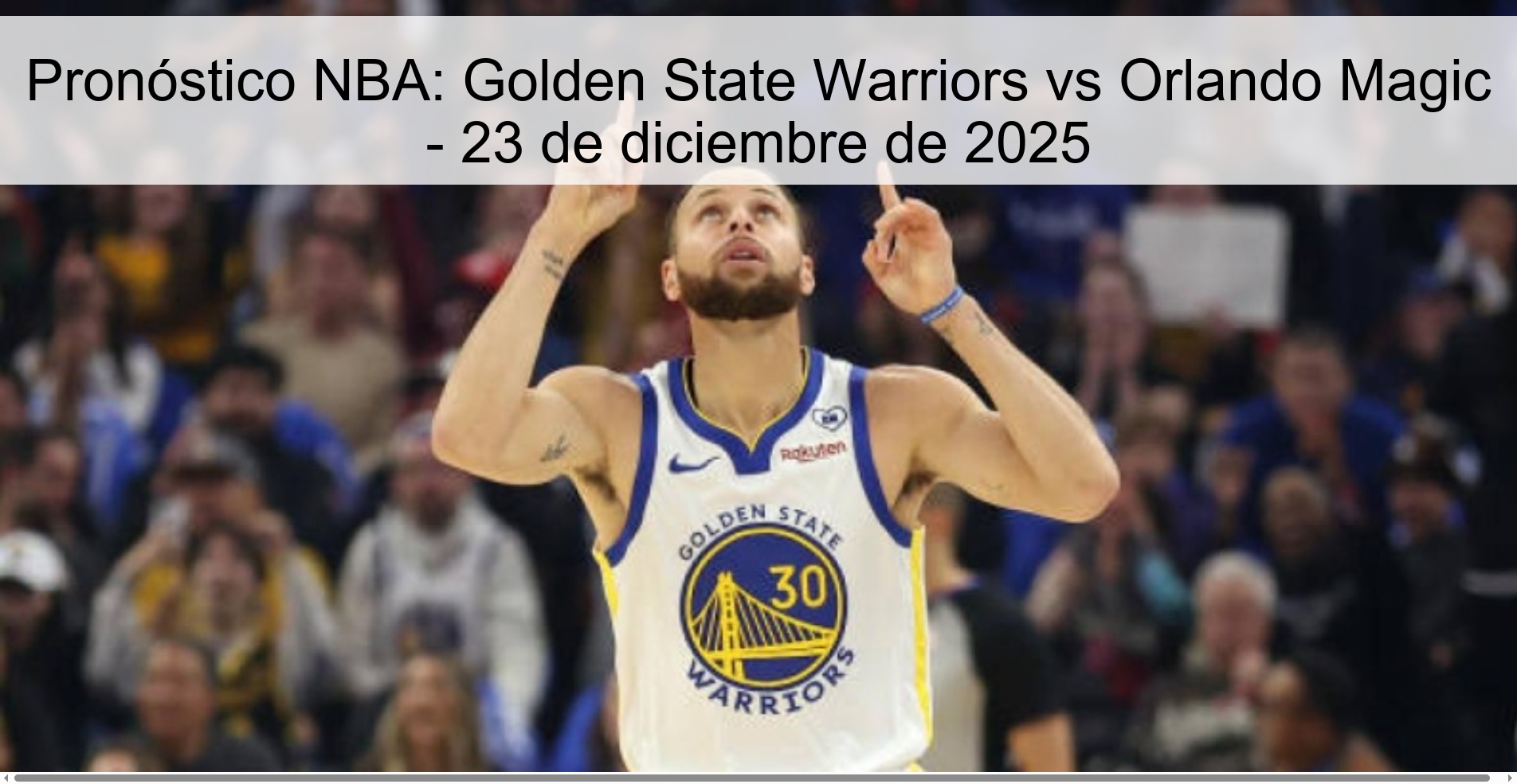 Pronóstico NBA: Golden State Warriors vs Orlando Magic – 23 de diciembre de 2025