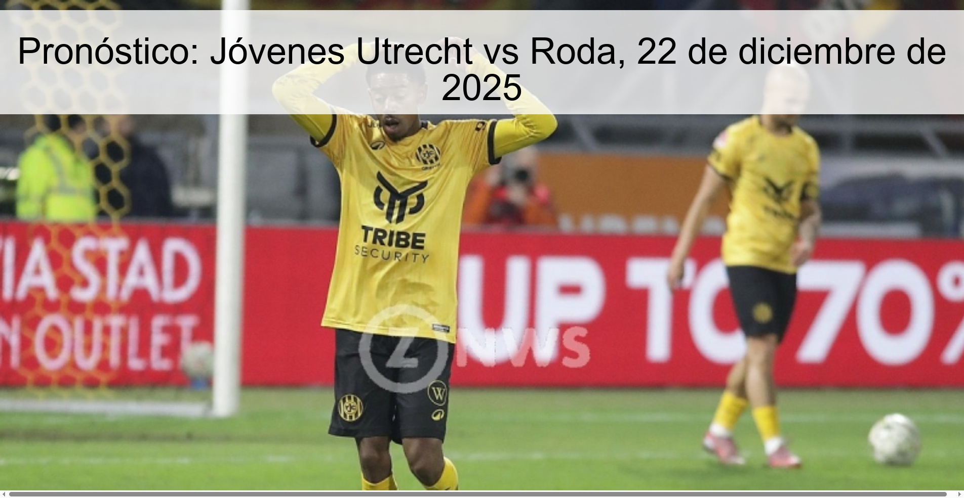 Pronóstico: Jóvenes Utrecht vs Roda, 22 de diciembre de 2025