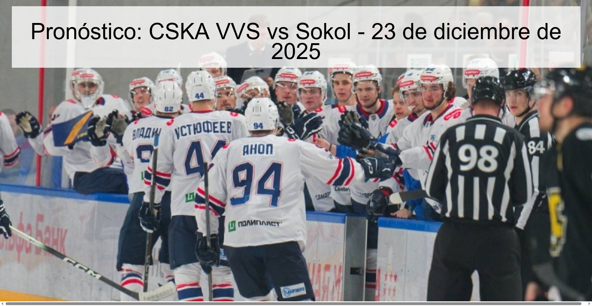 Pronóstico: CSKA VVS vs Sokol – 23 de diciembre de 2025