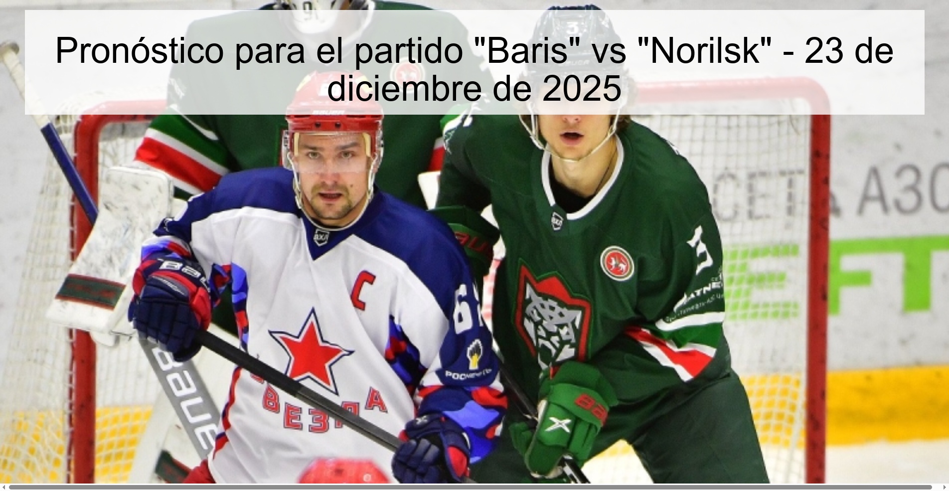 Pronóstico para el partido 