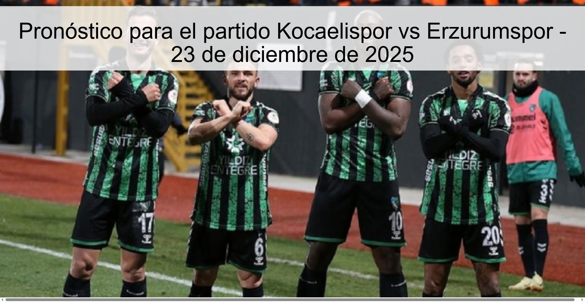 Pronóstico para el partido Kocaelispor vs Erzurumspor – 23 de diciembre de 2025
