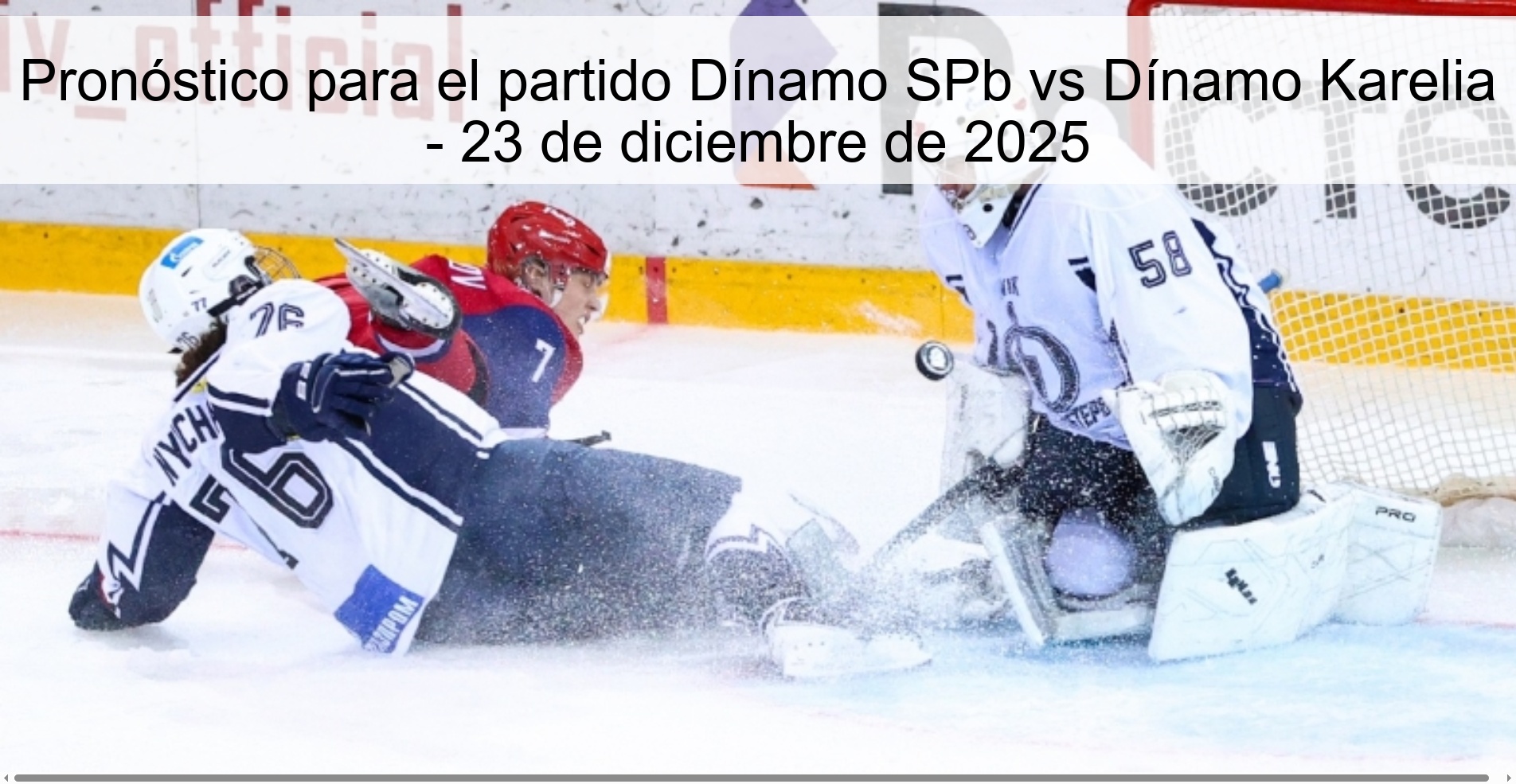 Pronóstico para el partido Dínamo SPb vs Dínamo Karelia – 23 de diciembre de 2025