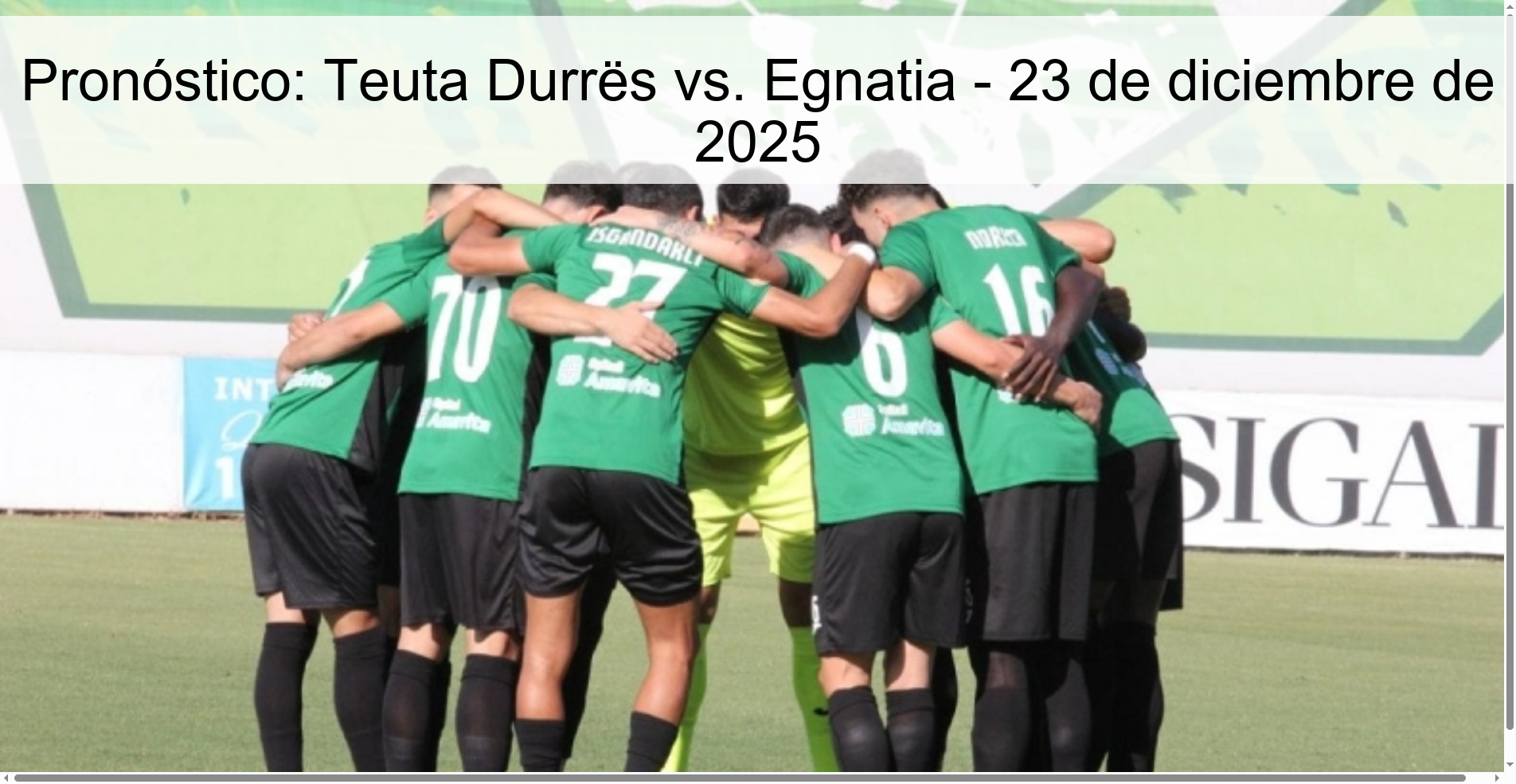 Pronóstico: Teuta Durrës vs. Egnatia – 23 de diciembre de 2025