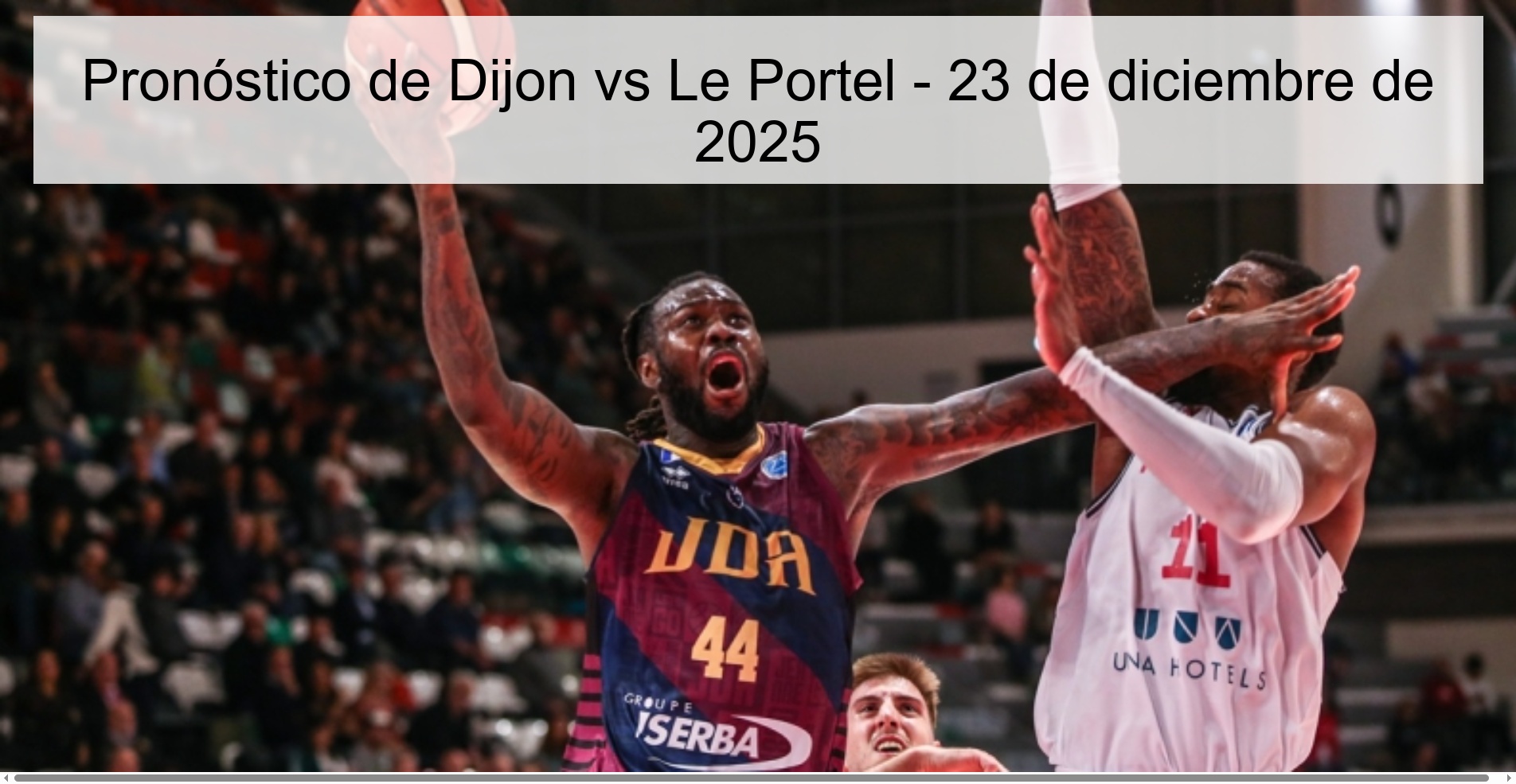 Pronóstico de Dijon vs Le Portel - 23 de diciembre de 2025