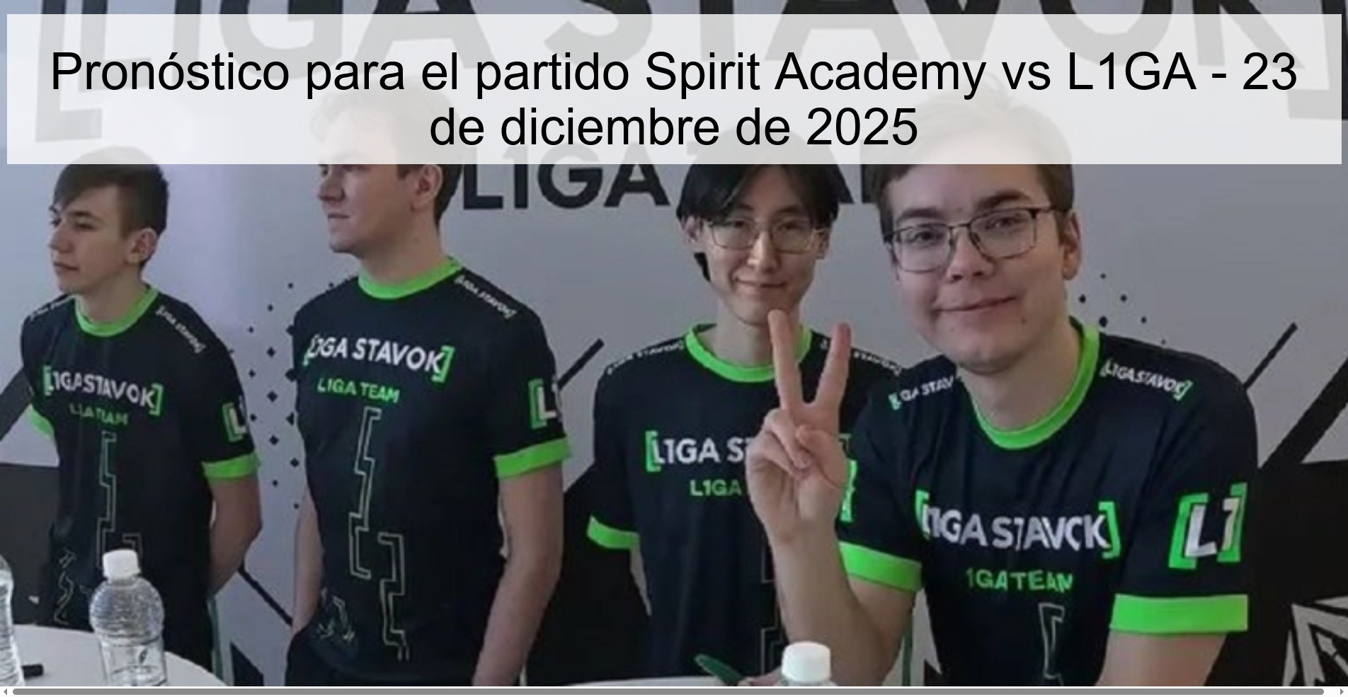 Pronóstico para el partido Spirit Academy vs L1GA – 23 de diciembre de 2025