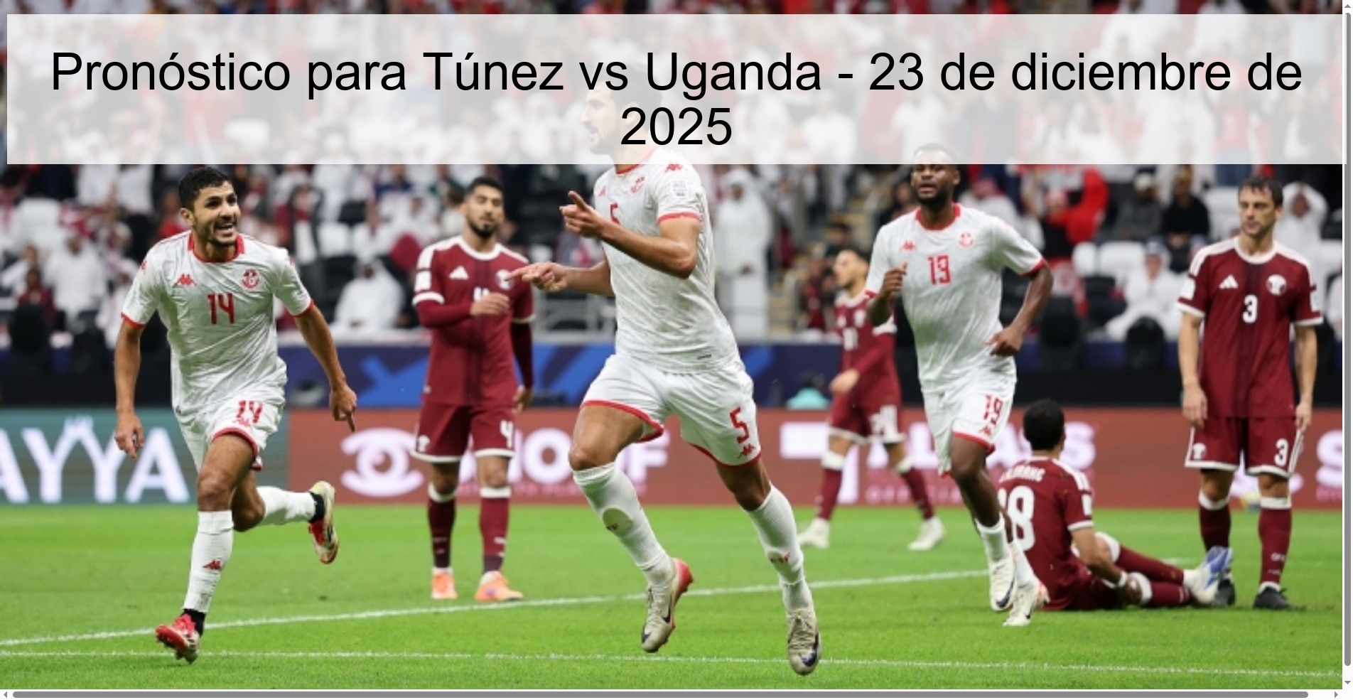 Pronóstico para Túnez vs Uganda – 23 de diciembre de 2025