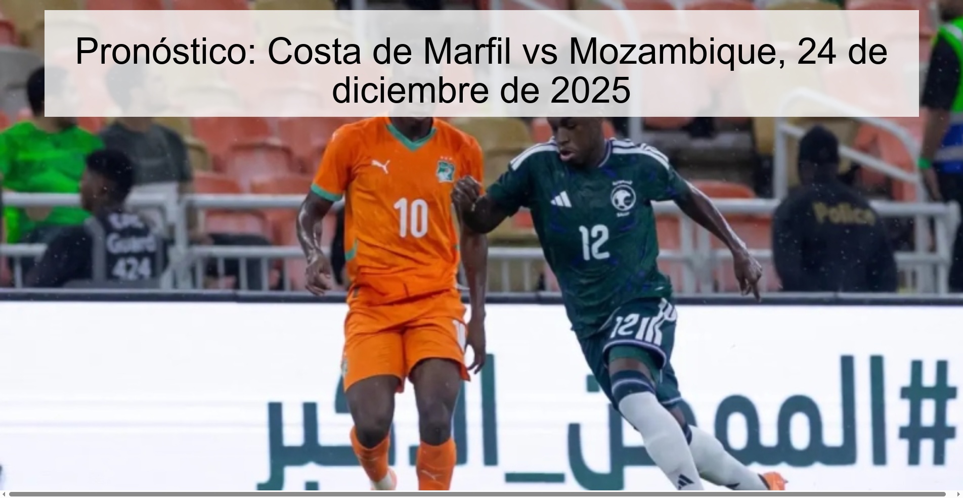 Pronóstico: Costa de Marfil vs Mozambique, 24 de diciembre de 2025