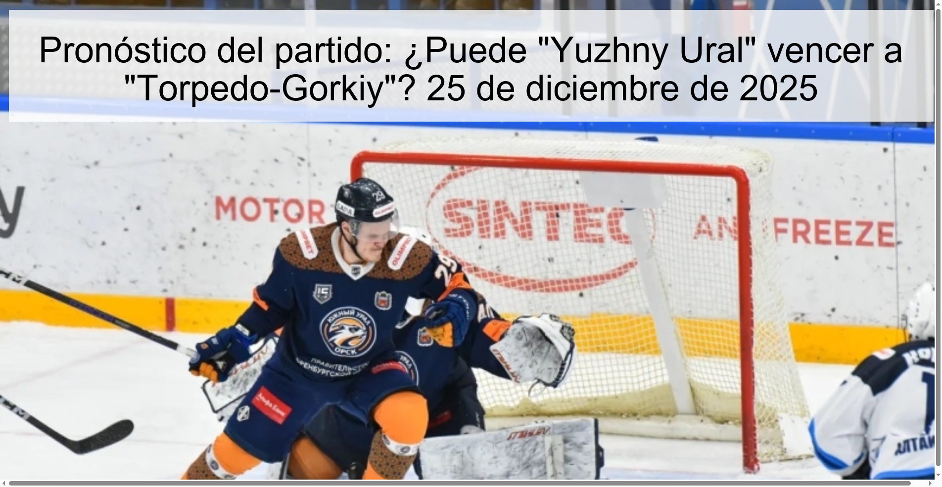Pronóstico del partido: ¿Puede “Yuzhny Ural” vencer a “Torpedo-Gorkiy”? 25 de diciembre de 2025