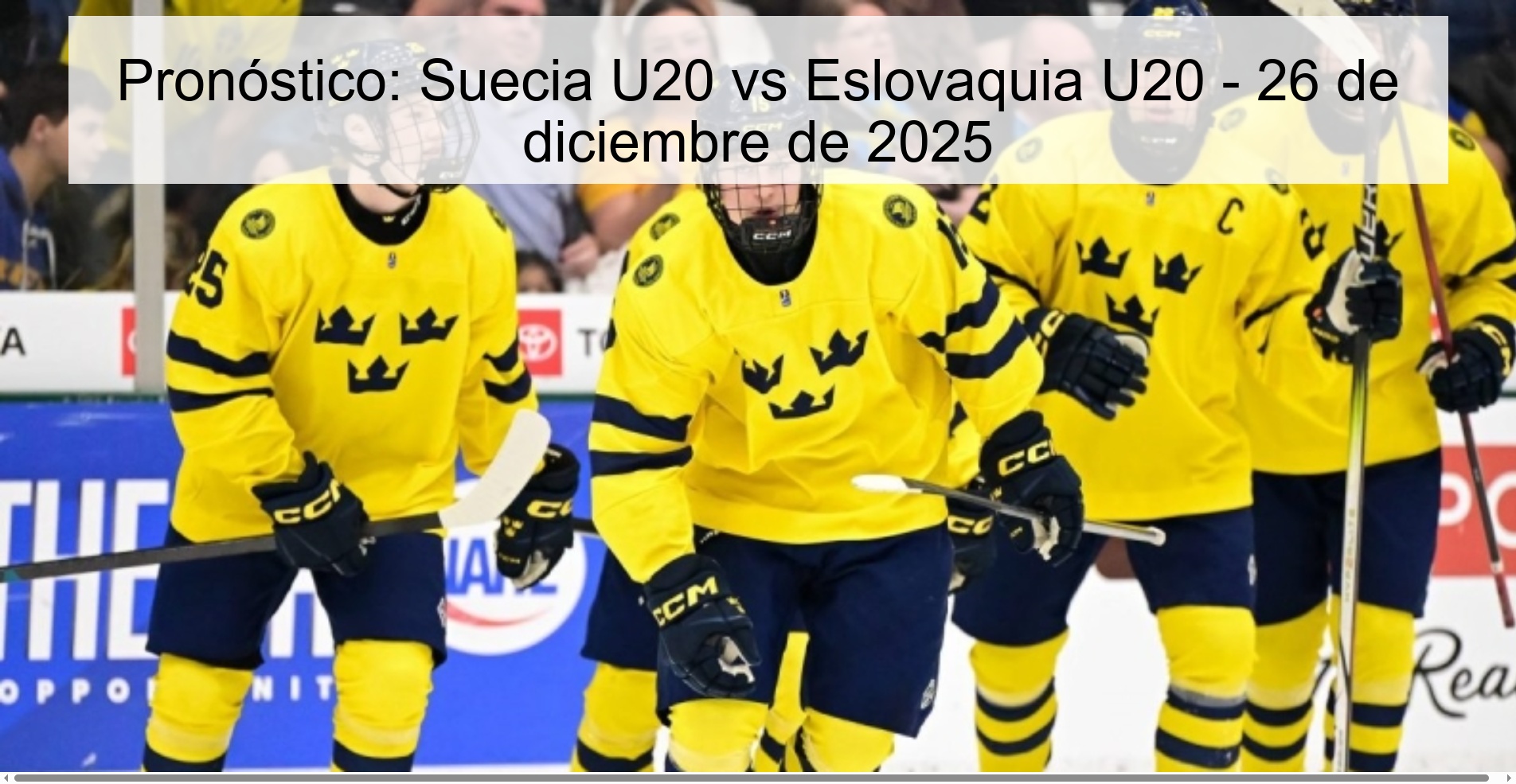 Pronóstico: Suecia U20 vs Eslovaquia U20 – 26 de diciembre de 2025