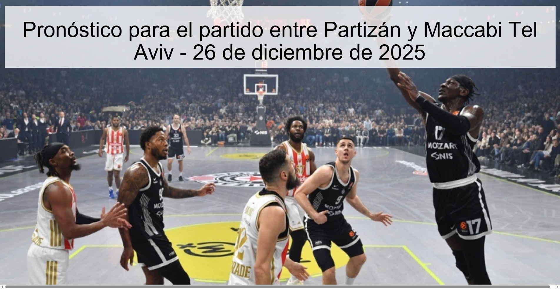Pronóstico para el partido entre Partizán y Maccabi Tel Aviv – 26 de diciembre de 2025