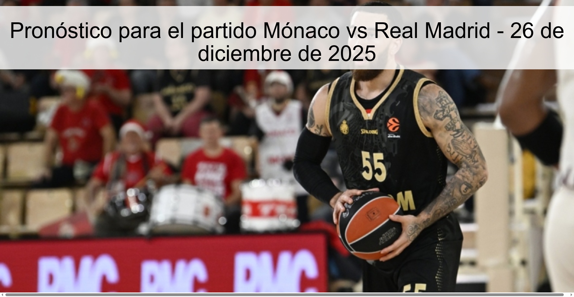 Pronóstico para el partido Mónaco vs Real Madrid – 26 de diciembre de 2025