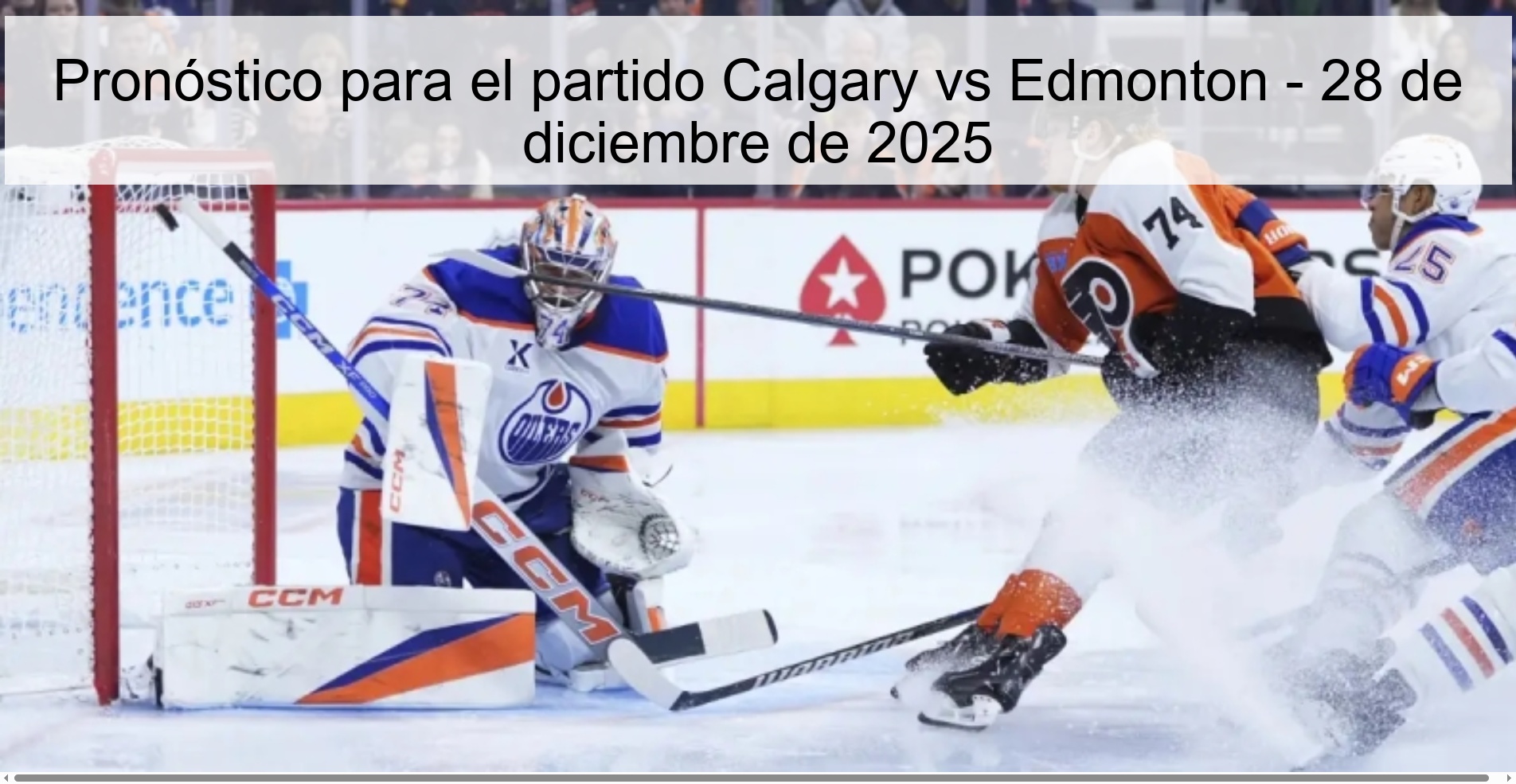 Pronóstico para el partido Calgary vs Edmonton – 28 de diciembre de 2025