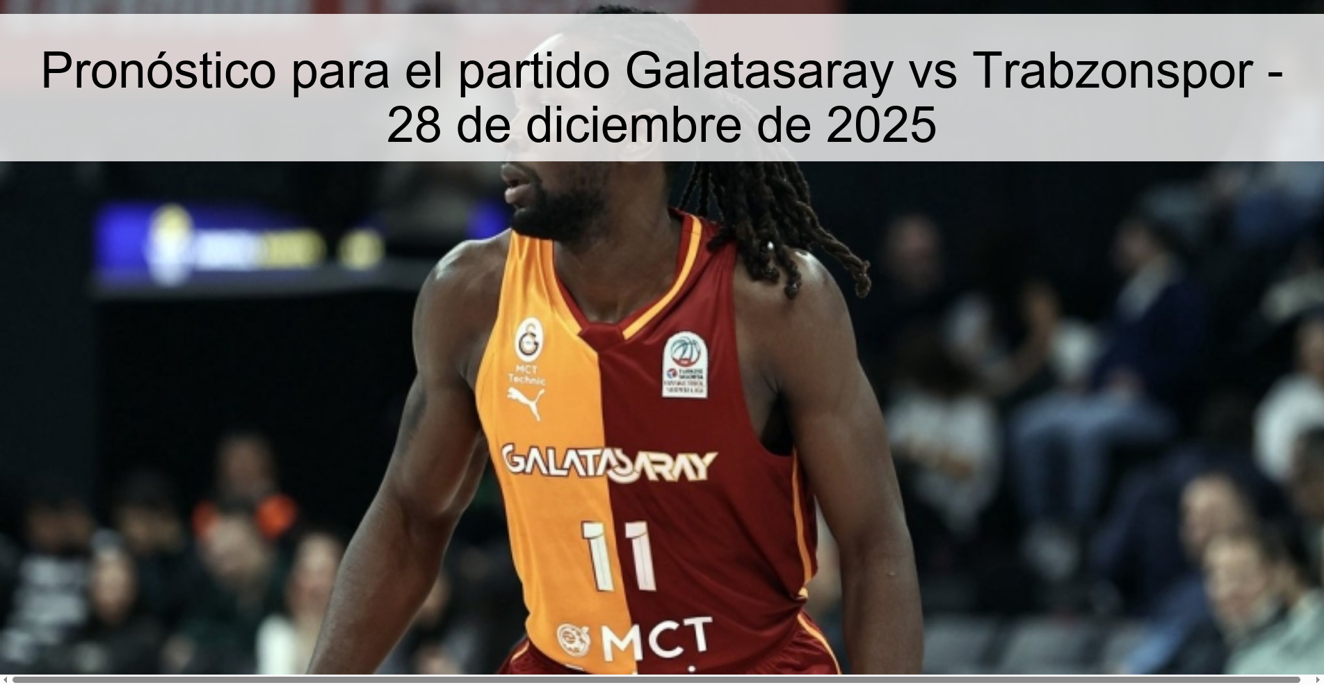 Pronóstico para el partido Galatasaray vs Trabzonspor – 28 de diciembre de 2025