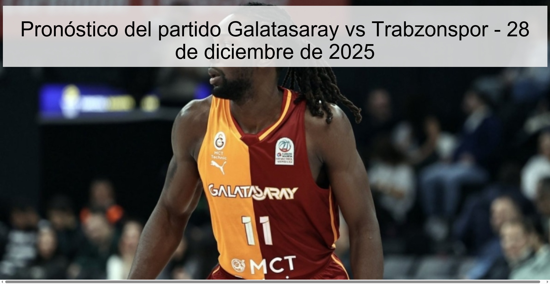 Pronóstico del partido Galatasaray vs Trabzonspor – 28 de diciembre de 2025