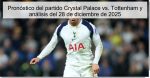 Pronóstico del partido Crystal Palace vs