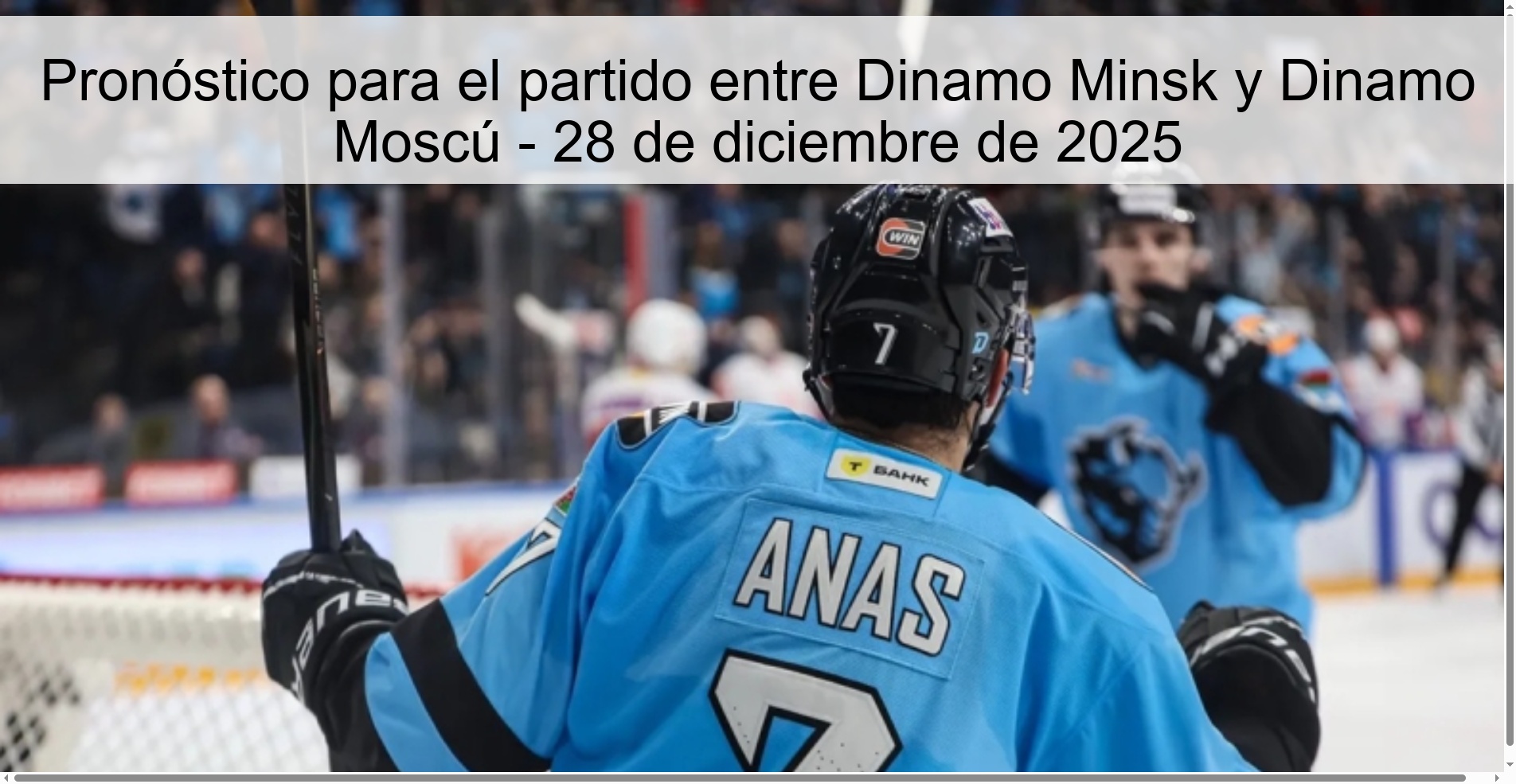Pronóstico para el partido entre Dinamo Minsk y Dinamo Moscú – 28 de diciembre de 2025
