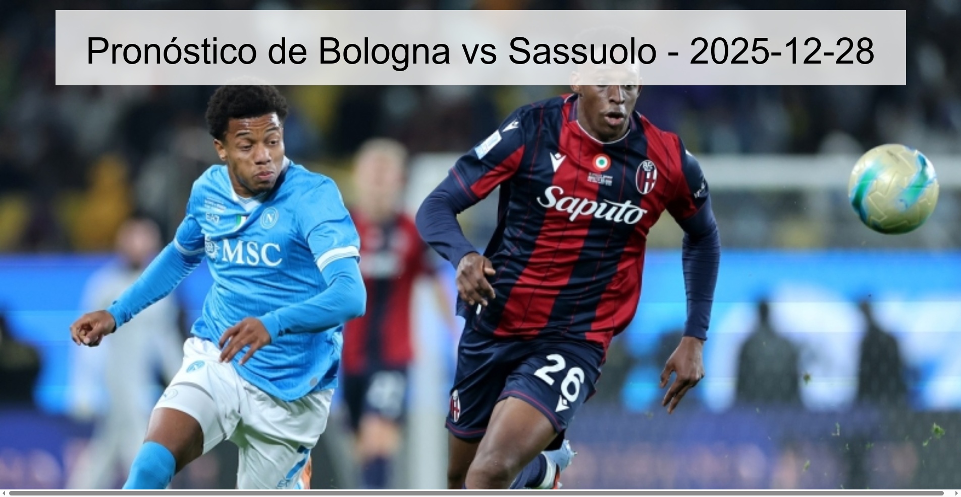 Pronóstico de Bologna vs Sassuolo – 2025-12-28