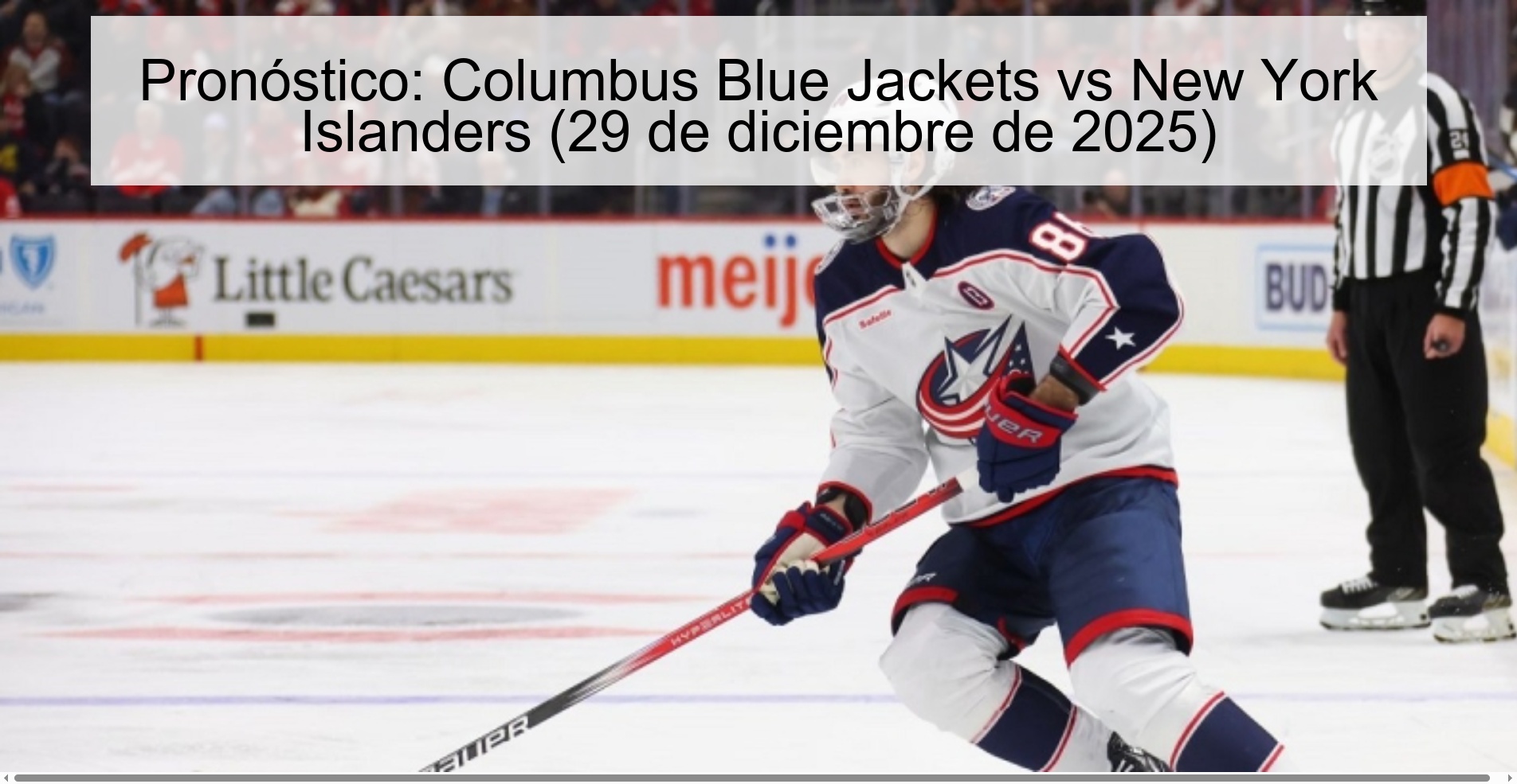 Pronóstico: Columbus Blue Jackets vs New York Islanders (29 de diciembre de 2025)