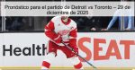 Pronóstico para el partido de Detroit vs