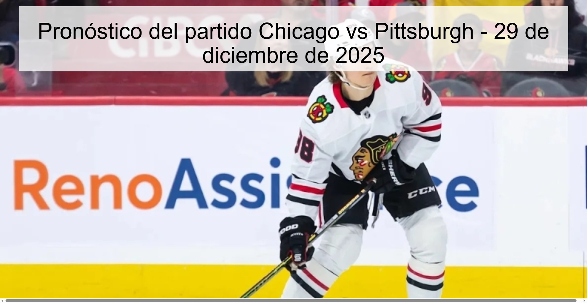 Pronóstico del partido Chicago vs Pittsburgh – 29 de diciembre de 2025