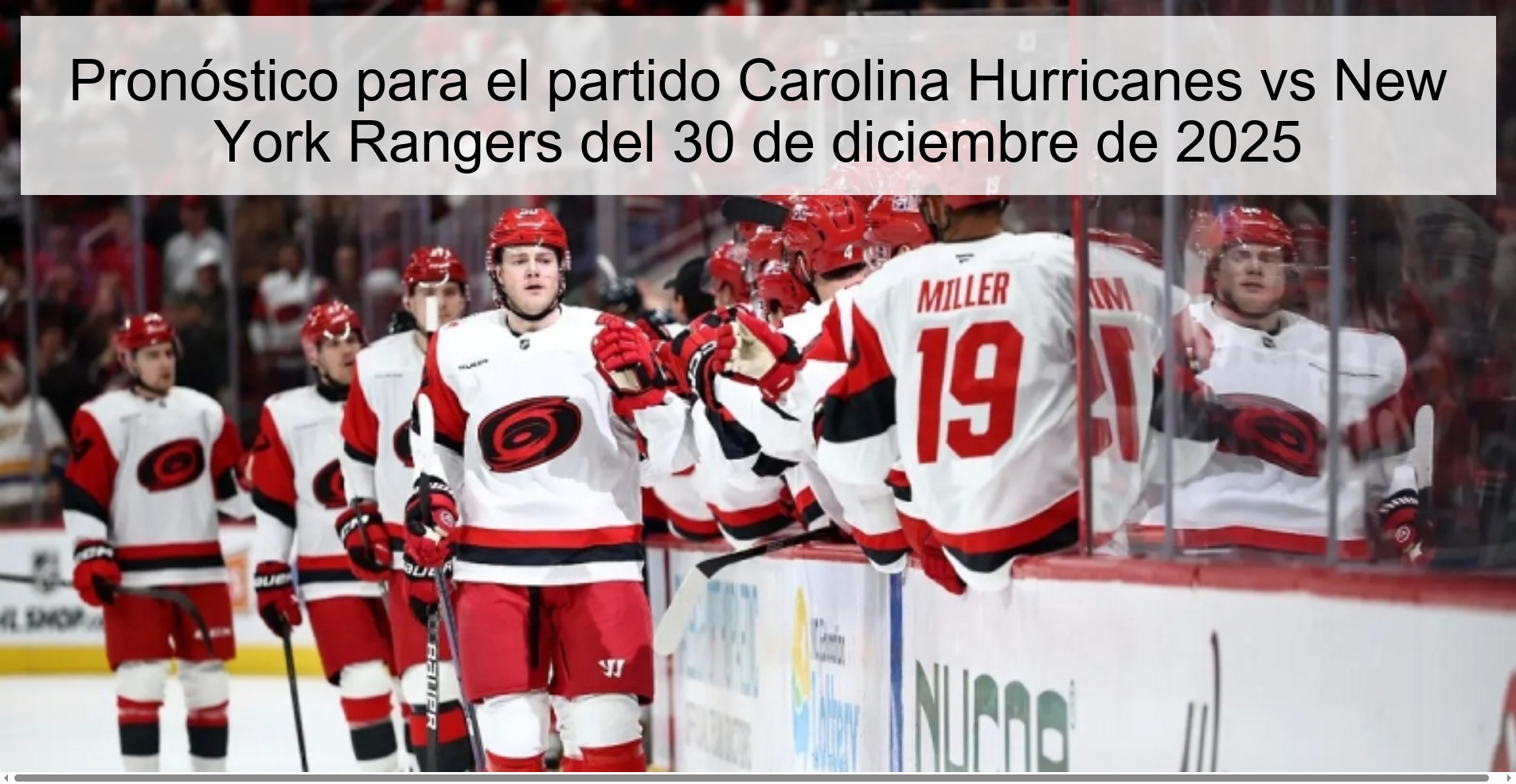 Pronóstico para el partido Carolina Hurricanes vs New York Rangers del 30 de diciembre de 2025
