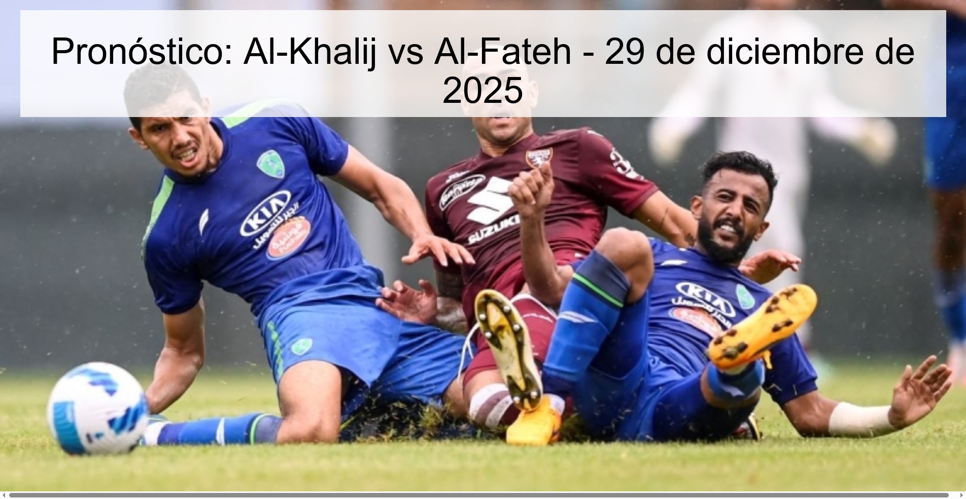 Pronóstico: Al-Khalij vs Al-Fateh – 29 de diciembre de 2025