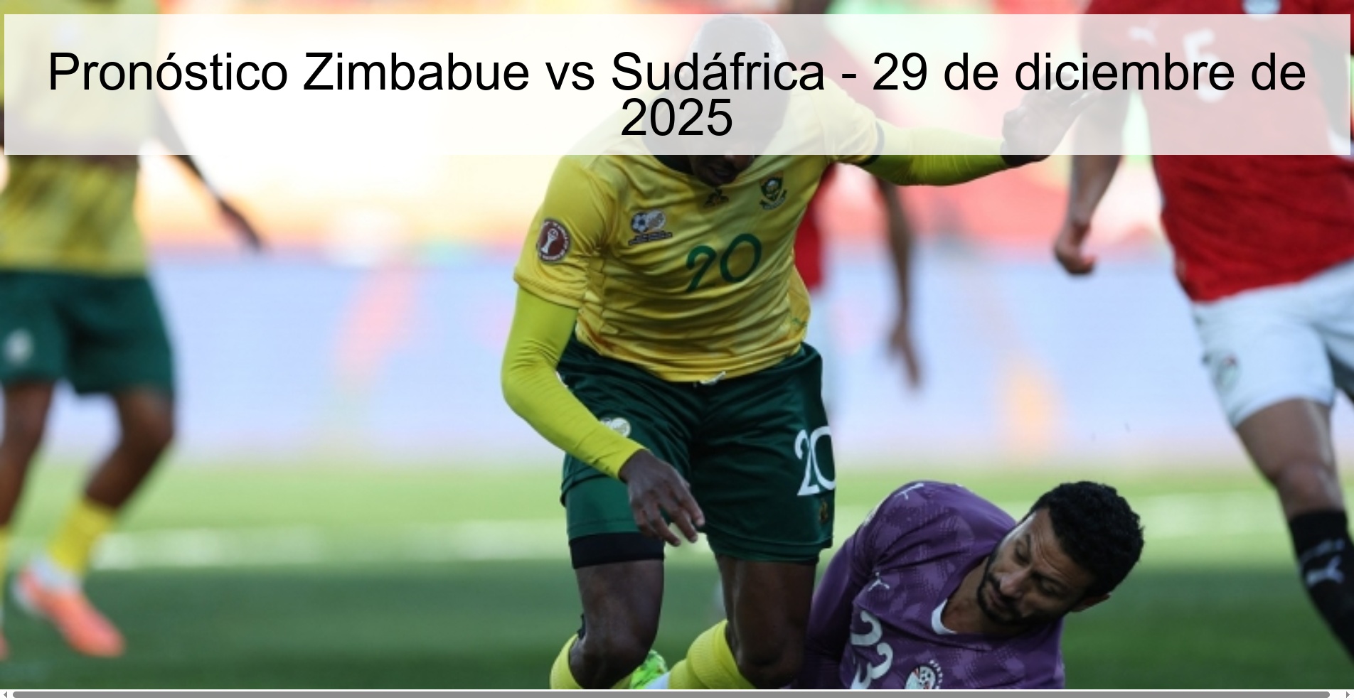 Pronóstico Zimbabue vs Sudáfrica – 29 de diciembre de 2025