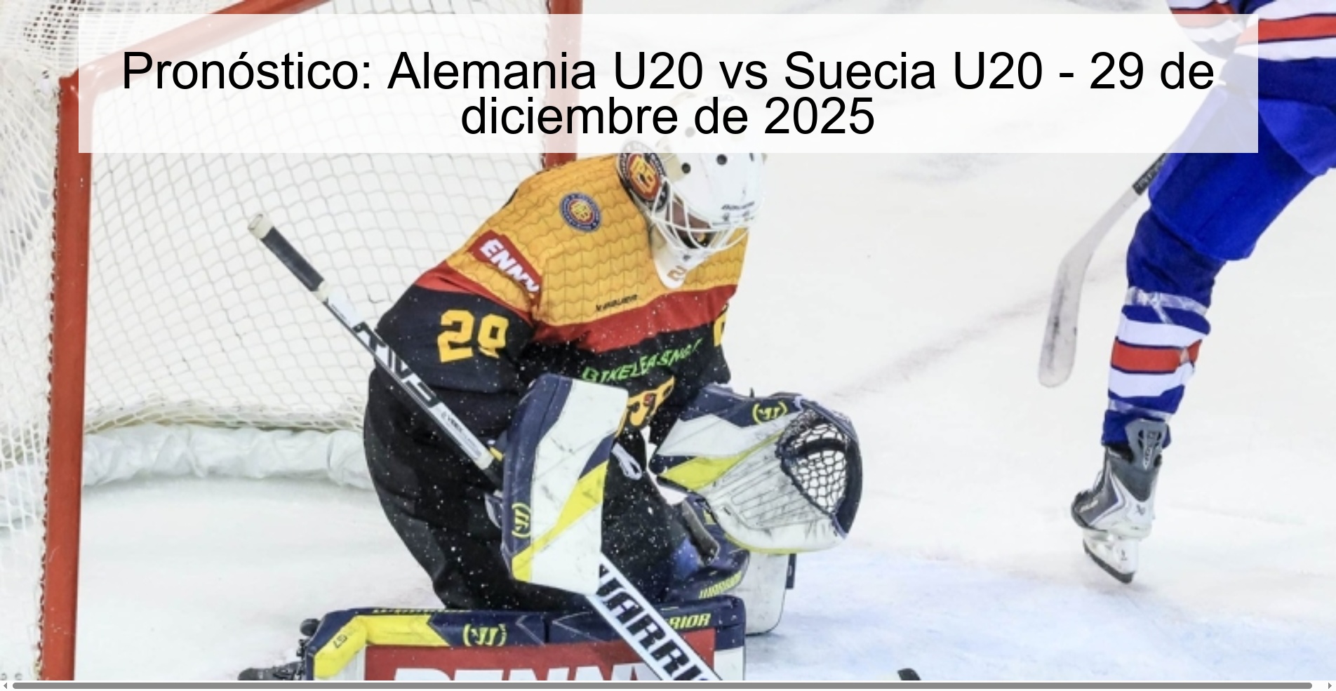 Pronóstico: Alemania U20 vs Suecia U20 – 29 de diciembre de 2025