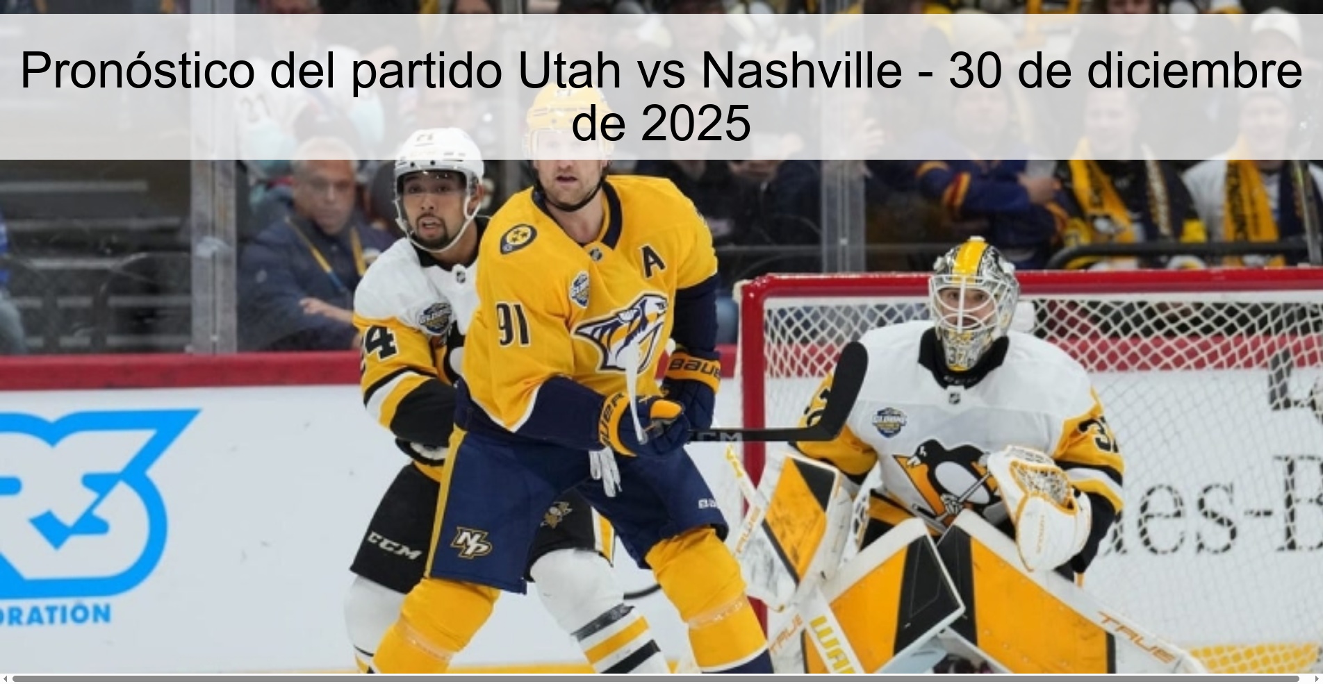 Pronóstico del partido Utah vs Nashville – 30 de diciembre de 2025
